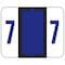 Smead Label, Bccrn, Endtab, "7", Pe Pk SMD67377 - alternate 1